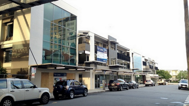 Completed streetscape